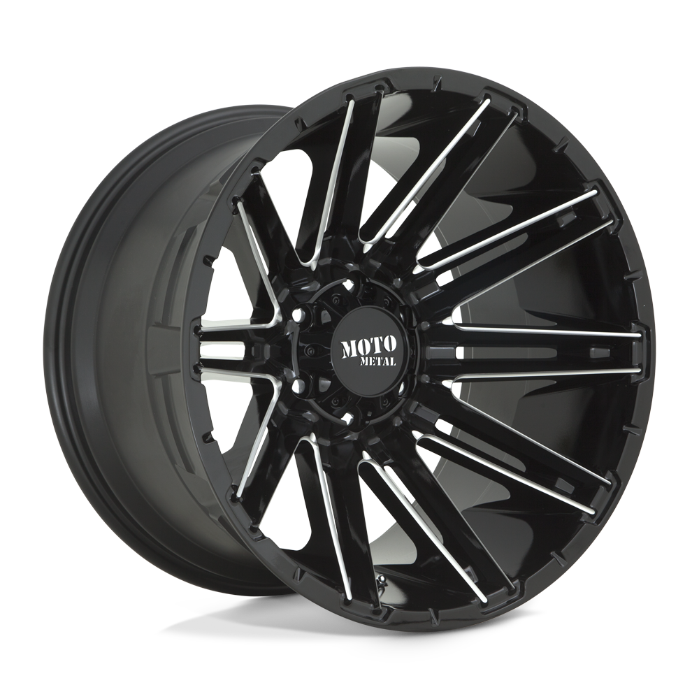 MOTO METAL MO998 KRAKEN GLOSS BLACK MILLED WHEELS | 20X9 | 6X135