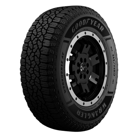 LT 225/65R17 LRD 107S GOODYEAR WRANGLER WORKHORSE AT ALL-WEATHER TIRES (M+S + SNOWFLAKE)