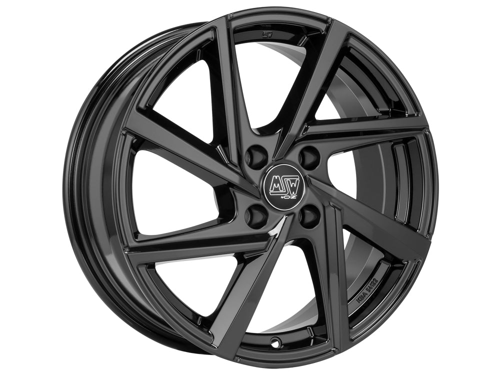 OZ RACING-SPARCO MSW 80-4 GLOSS BLACK WHEELS | 16X6.5 | 4X108 | OFFSET: 37MM | CB: 65.1MM
