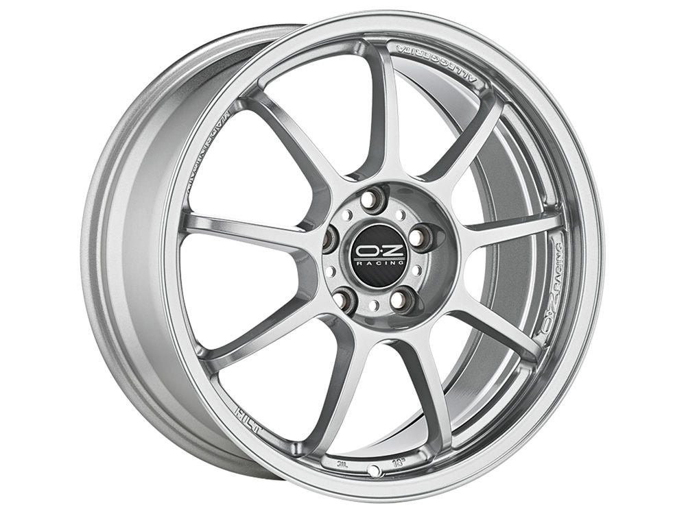 OZ RACING-SPARCO ALLEGGERITA HLT 5F STAR SILVER WHEELS | 18X11 | 5X130 | OFFSET: 45MM | CB: 71.56MM