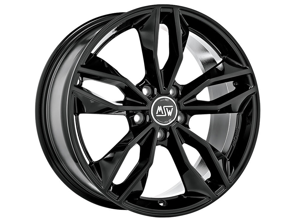 OZ RACING-SPARCO MSW 71 GLOSS BLACK WHEELS | 19X8.5 | 5X112 | OFFSET: 50MM | CB: 66.6MM