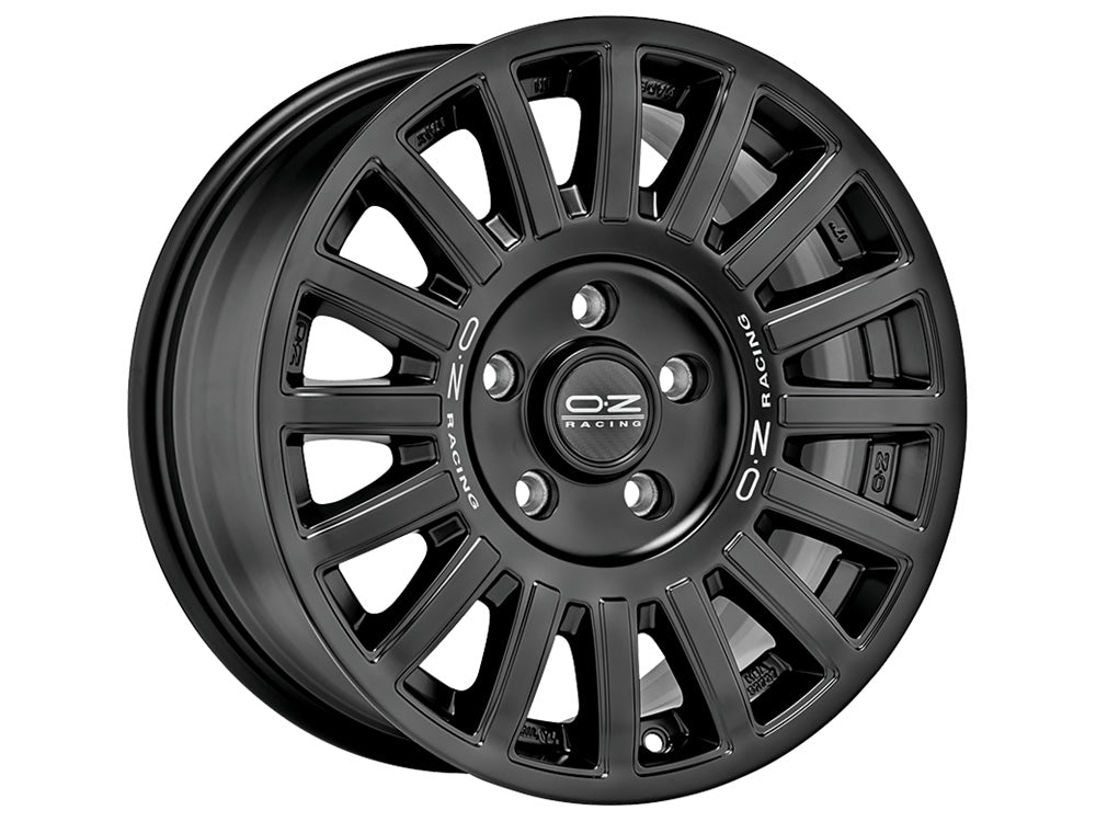 OZ RACING-SPARCO RALLY RAID MATTE BLACK SILVER LETTERING WHEELS | 17X8 | 5X130 | OFFSET: 8MM | CB: 84MM