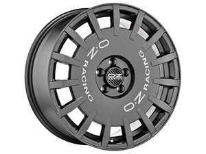 OZ RACING-SPARCO RALLY RACING DARK GRAPHITE SILVER LETTERING WHEELS | 18X7.5 | 5X160 | OFFSET: 48MM | CB: 65.1MM
