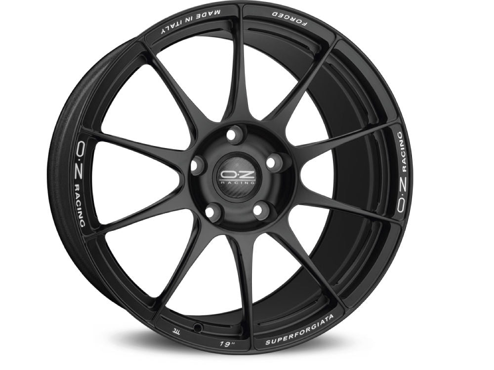 OZ RACING-SPARCO SUPERFORGIATA MATTE BLACK WHEELS | 19X9 | 5X112 | OFFSET: 51MM | CB: 66.56MM