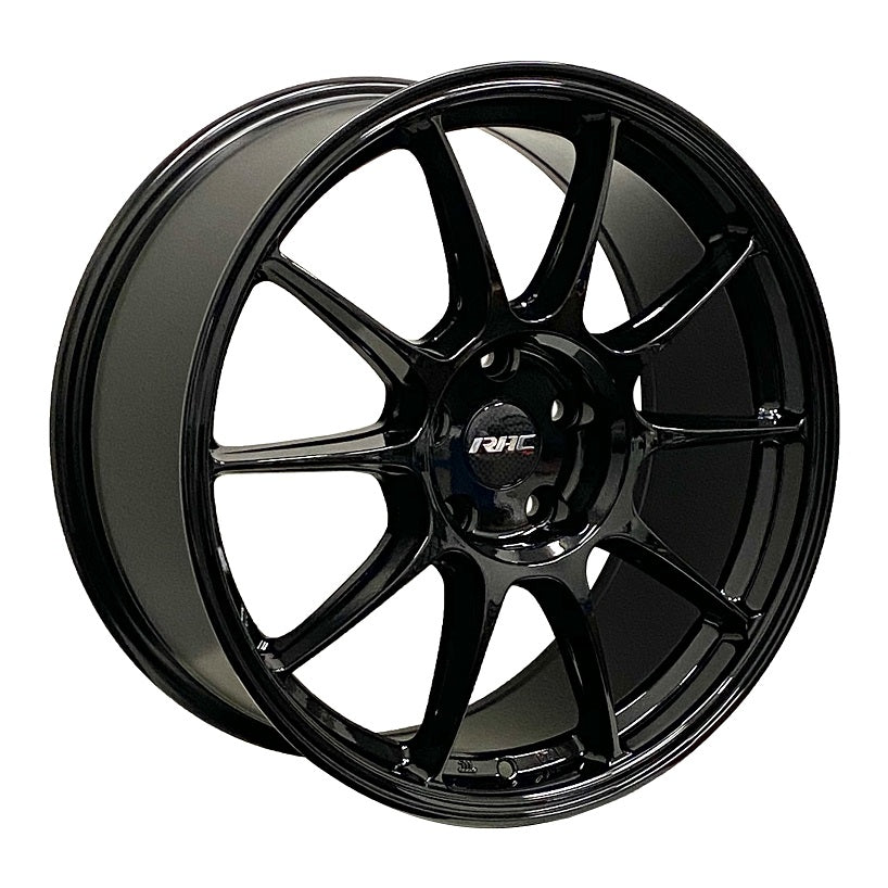 RAC R08GB METALLIC BLACK WHEELS | 18X8.5 | 5X114.3 | OFFSET: 40MM | CB: 73.1MM