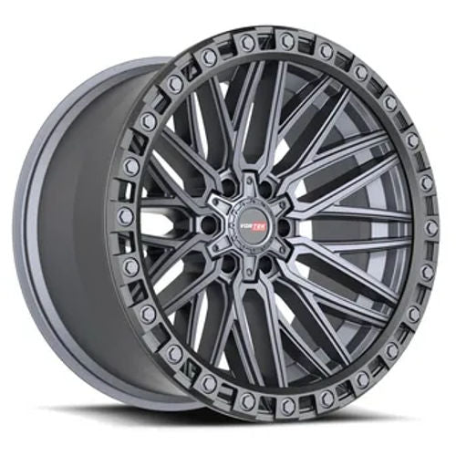 VORTEK VRT-608MTB MATTE TITANIUM BLACK BEAD RING WHEELS | 17X9 | 6X135/6X139.7 | OFFSET: 0MM | CB: 106.1MM