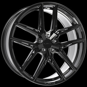 RUFFINO RAYDEN GLOSS BLACK WHEELS | 18X8 | 5X112 | OFFSET: 35MM | CB: 66.6MM