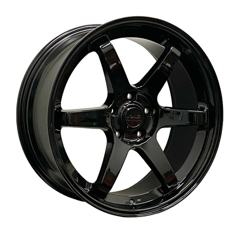 RAC R09GB GLOSS BLACK WHEELS | 17X7.5 | 5X100 | OFFSET: 35MM | CB: 73.1MM