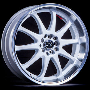 JNC JNC019 WHITE WITH MACHINED LIP WHEELS | 18X9 | 5X100/5X114.3 | OFFSET: 20MM | CB: 73.1MM