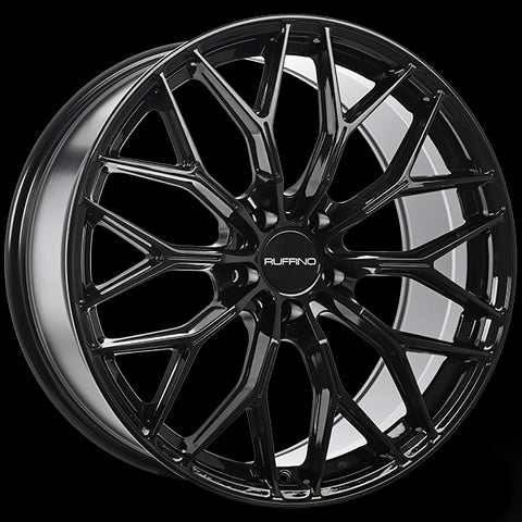 RUFFINO CLASS GLOSS BLACK WHEELS | 18X8 | 5X112 | OFFSET: 45MM | CB: 57.1MM