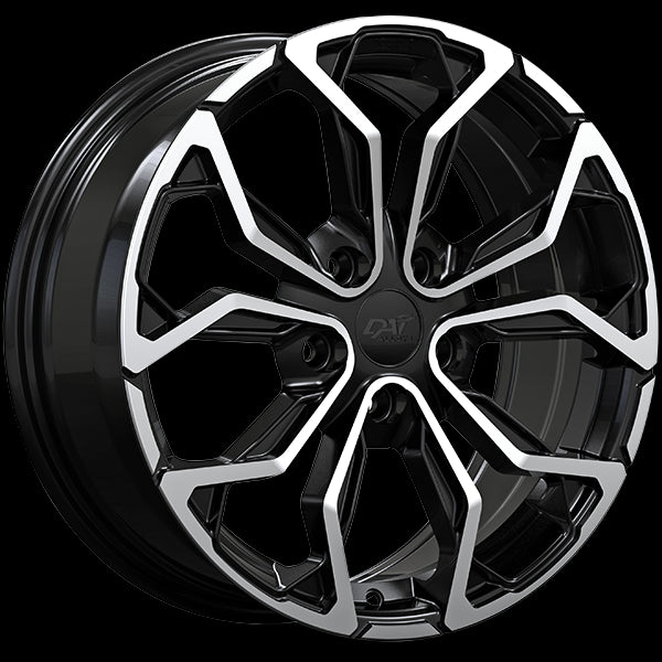 DAI MUSE GLOSS BLACK MACHINED FACE WHEELS | 17X7 | 5X105 | OFFSET: 39MM | CB: 56.6MM