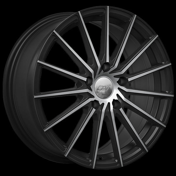 DAI SPECTER GLOSS BLACK MACHINED FACE WHEELS | 17X7.5 | 5X114.3 | OFFSET: 40MM | CB: 67.1MM