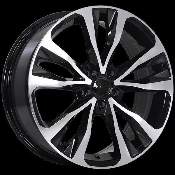 ART REPLICA 126 GLOSS BLACK MACHINED FACE WHEELS | 17X7 | 5X100 | OFFSET: 39MM | CB: 54.1MM