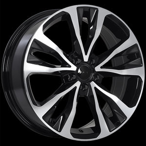 ART REPLICA 126 GLOSS BLACK MACHINED FACE WHEELS | 16X6.5 | 5X100 | OFFSET: 40MM | CB: 54.1MM