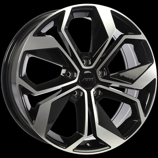 ART REPLICA 309 GLOSS BLACK MACHINED FACE WHEELS | 16X6.5 | 5X114.3 | OFFSET: 45MM | CB: 64.1MM