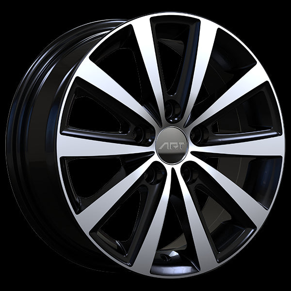 ART REPLICA 335 GLOSS BLACK MACHINED FACE WHEELS | 15X6 | 5X112 | OFFSET: 38MM | CB: 57.1MM