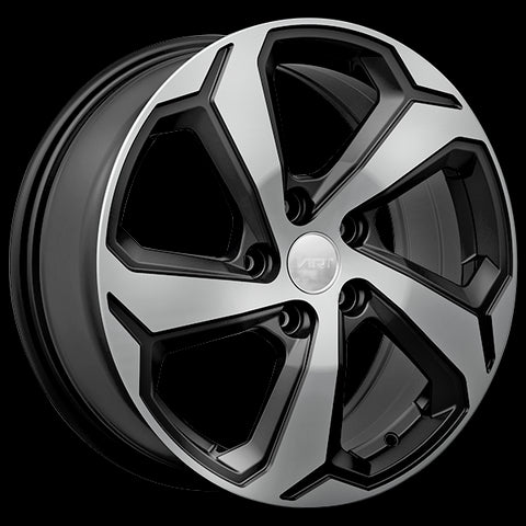 ART REPLICA 343 GLOSS BLACK MACHINED FACE WHEELS | 17X7 | 5X114.3 | OFFSET: 35MM | CB: 60.1MM