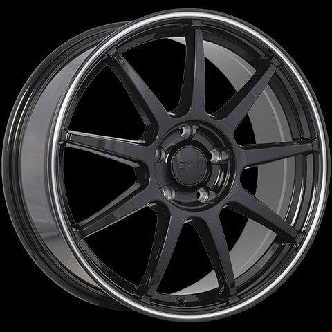 DAI REV GLOSS BLACK MACHINED LIP WHEELS | 16X6.5 | 4X100 | OFFSET: 41MM | CB: 73.1MM
