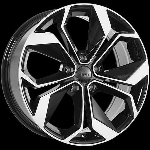 ART REPLICA 309 GLOSS BLACK MACHINED FACE WHEELS | 15X6.5 | 4X100 | OFFSET: 38MM | CB: 54.1MM