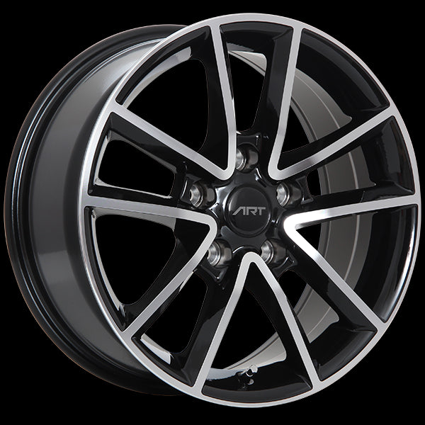 ART REPLICA 48 GLOSS BLACK MACHINED FACE WHEELS | 17X7.5 | 5X127 | OFFSET: 35MM | CB: 71.5MM