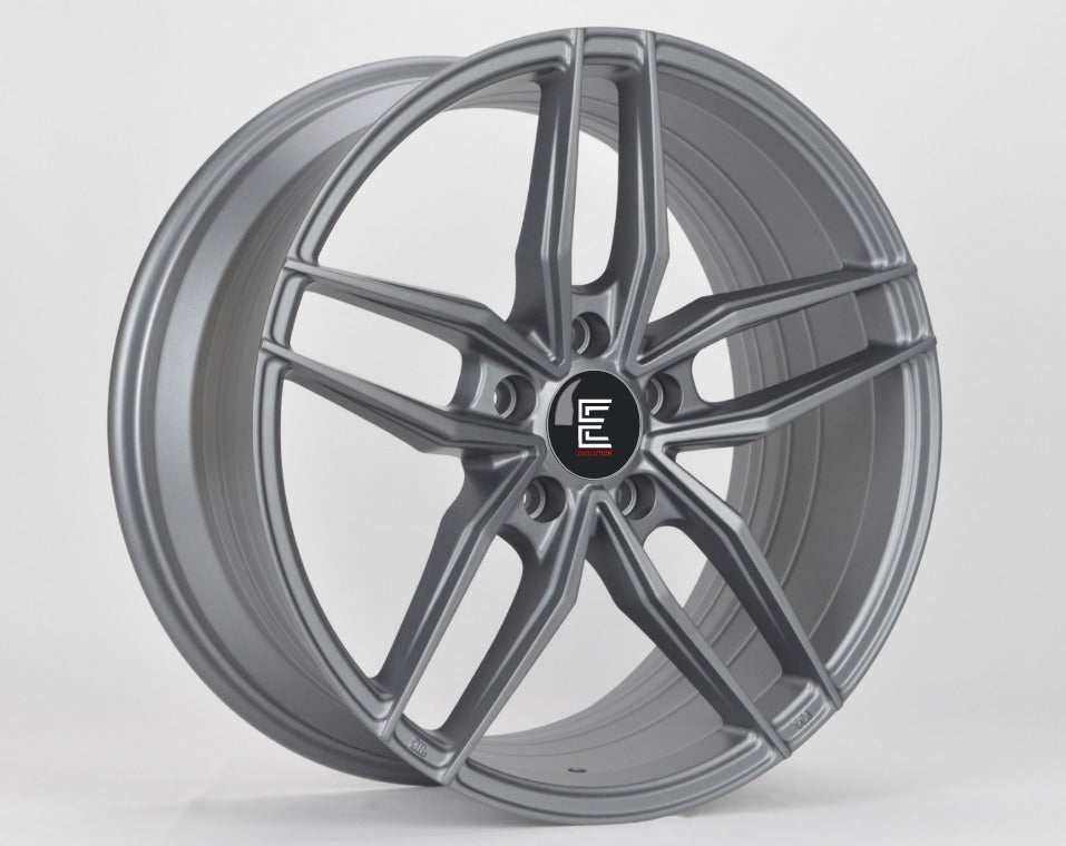 EVOLUTION BX06 MATTE GUNMETAL WHEELS | 175X7.5 | 5X114.3 | OFFSET: 42MM | CB: 73.1MM