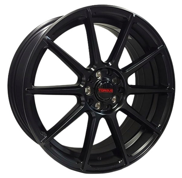 TORQUE OASIS SATIN BLACK WHEELS | 18X8 | 5X100/5X114.3 | OFFSET: 40MM | CB: 73MM