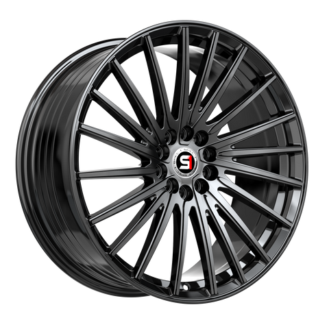SPEC-1 RACING SP-68 GLOSS BLACK WHEELS | 17X7.5 | 5X110/5X114.3 | OFFSET: 42MM | CB: 73.1MM