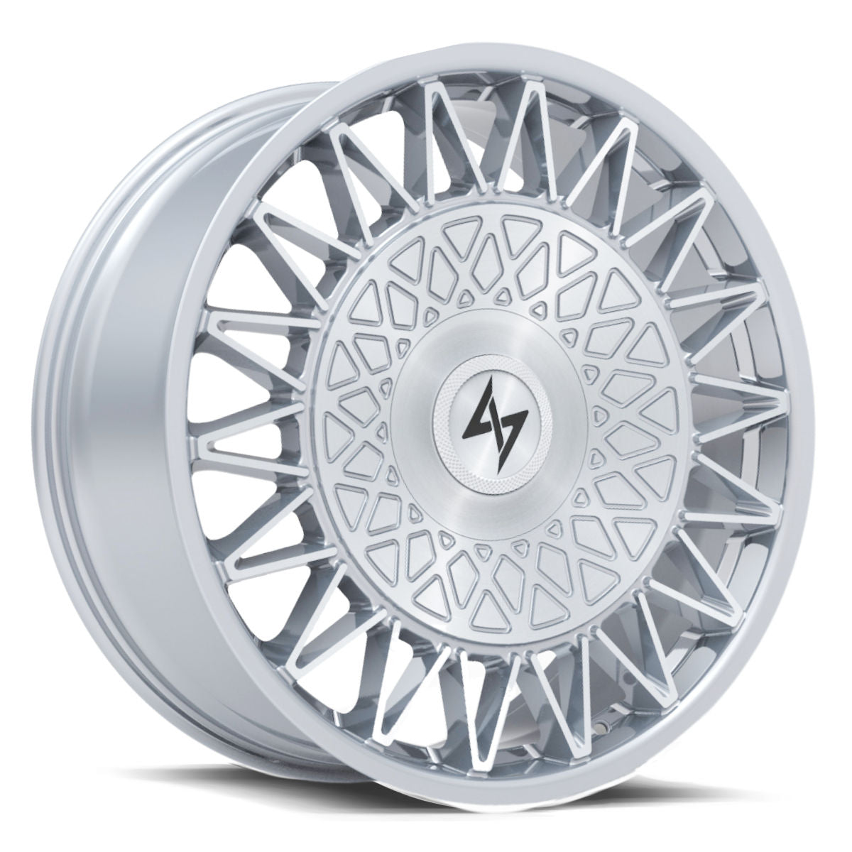 SENTALI CROWN BRUSHED SILVER WHEELS | 22X10.5 | 5X127/5X120 | OFFSET: 35MM | CB: 74.1MM