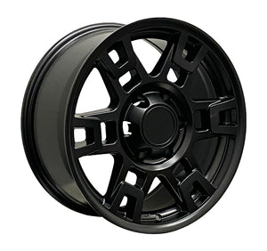 RAC REPLICA TD1 MATTE BLACK WHEELS | 17X8 | 6X139.7 | OFFSET: 5MM | CB: 106.1MM