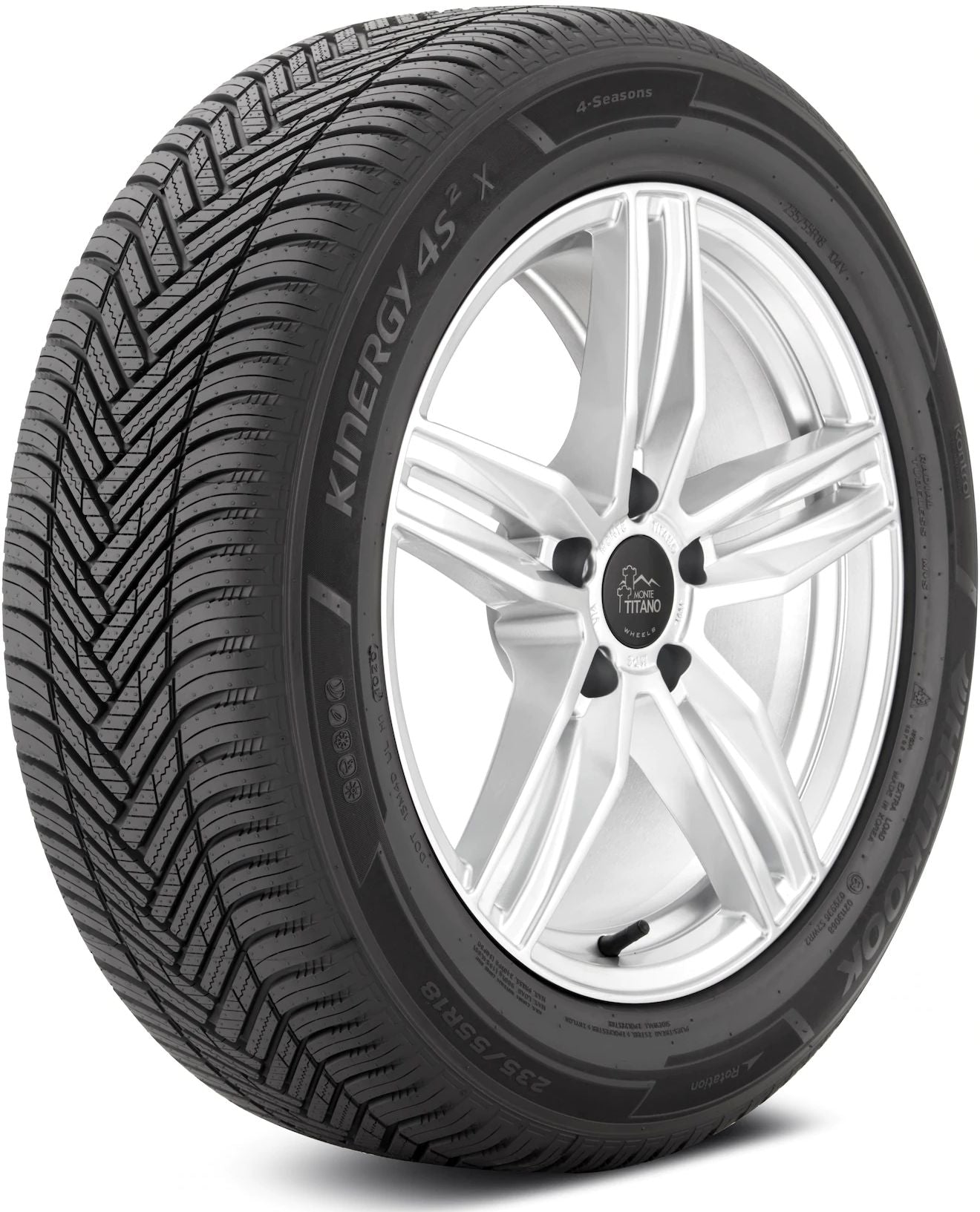 235/65R18 106V HANKOOK KINERGY 4S2 X H750A ALL-WEATHER TIRES (M+S + SNOWFLAKE)