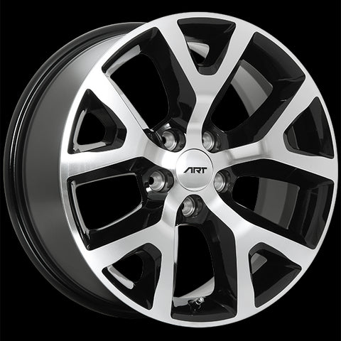 ART REPLICA 105 GLOSS BLACK MACHINED FACE WHEELS | 17X7.5 | 5X110 | OFFSET: 31MM | CB: 65.1MM