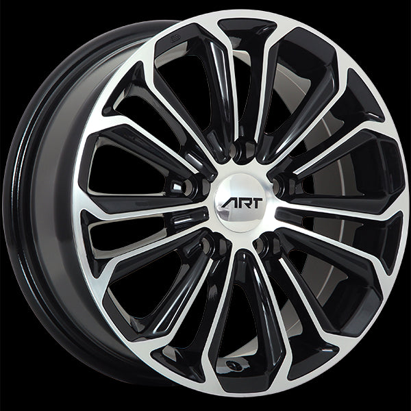 ART REPLICA 95 GLOSS BLACK MACHINED FACE WHEELS | 15X6 | 5X100 | OFFSET: 40MM | CB: 54.1MM