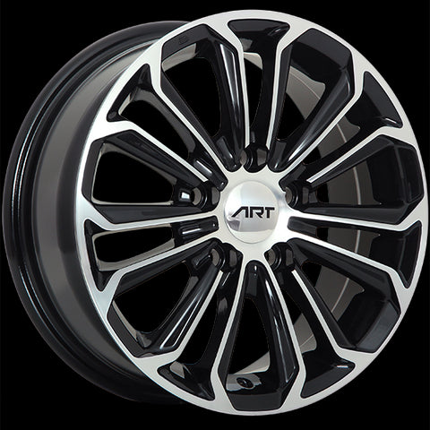 ART REPLICA 95 GLOSS BLACK MACHINED FACE WHEELS | 16X6.5 | 5X100 | OFFSET: 40MM | CB: 54.1MM