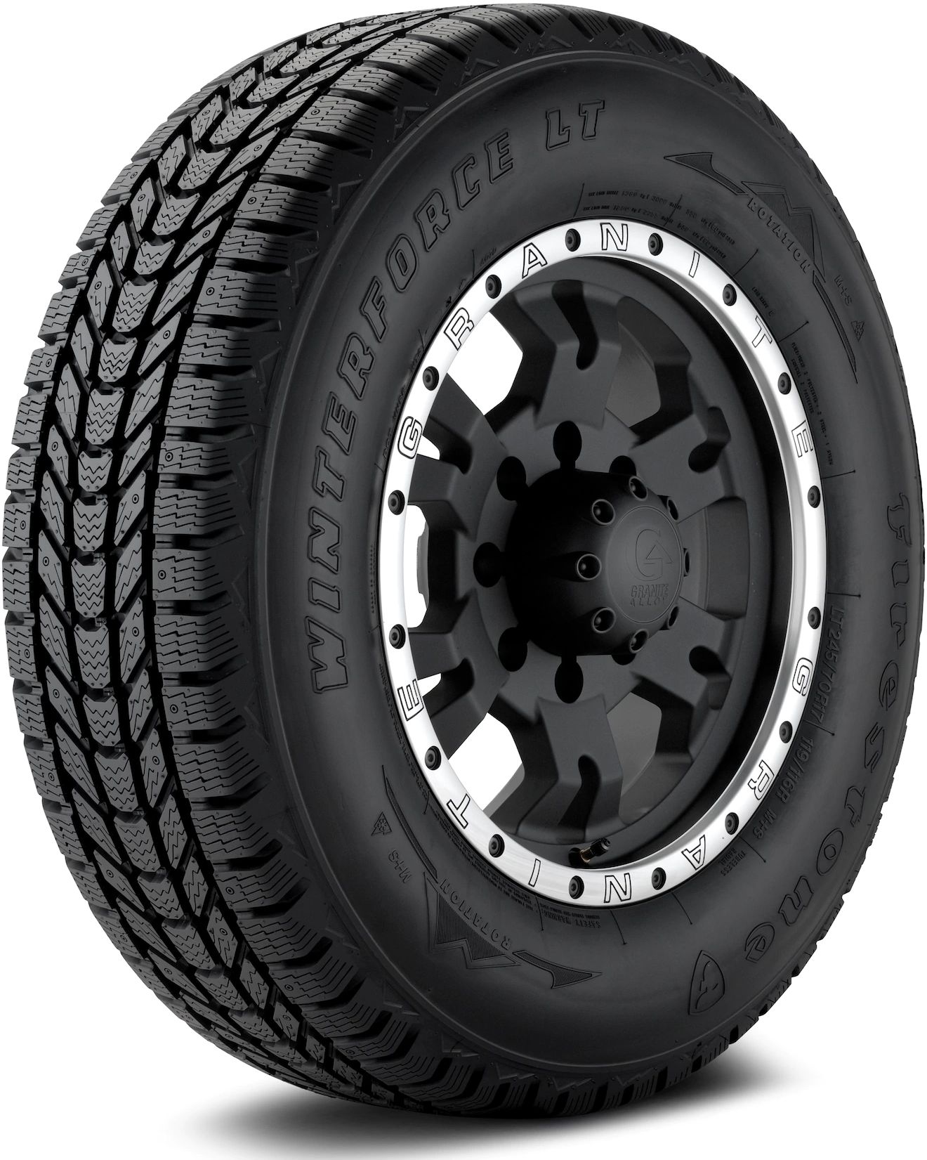 LT 245/70R17 LRE 119R FIRESTONE WINTERFORCE LT WINTER TIRES (M+S + SNOWFLAKE)