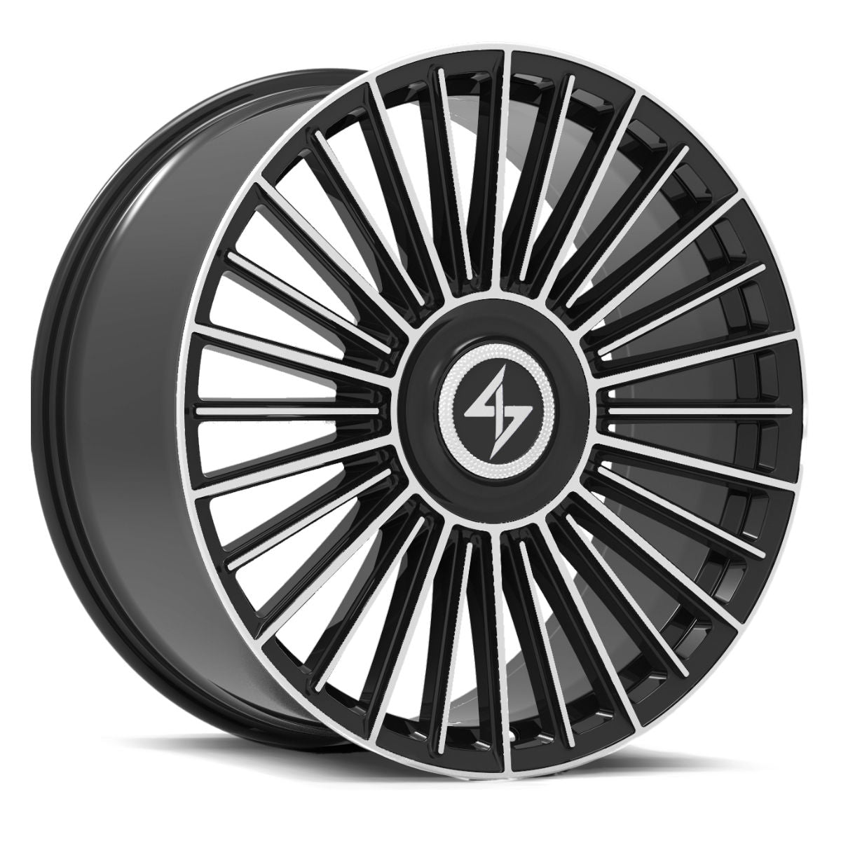 SENTALI SPECTRE GLOSS BLACK MACHINED WHEELS | 22X9 | 5X112/5X114.3 | OFFSET: 30MM | CB: 73.1MM