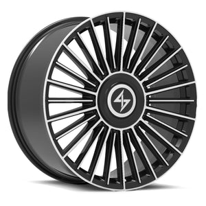 SENTALI SPECTRE GLOSS BLACK MACHINED WHEELS | 22X9 | 5X112/5X114.3 | OFFSET: 30MM | CB: 73.1MM