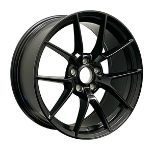 RAC REPLICA B03B SATIN BLACK WHEELS | 18X8 | 5X112 | OFFSET: 25MM | CB: 66.6MM