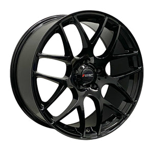 RAC R01GB GLOSS BLACK WHEELS | 17X7.5 | 5X114.3 | OFFSET: 40MM | CB: 73.1MM