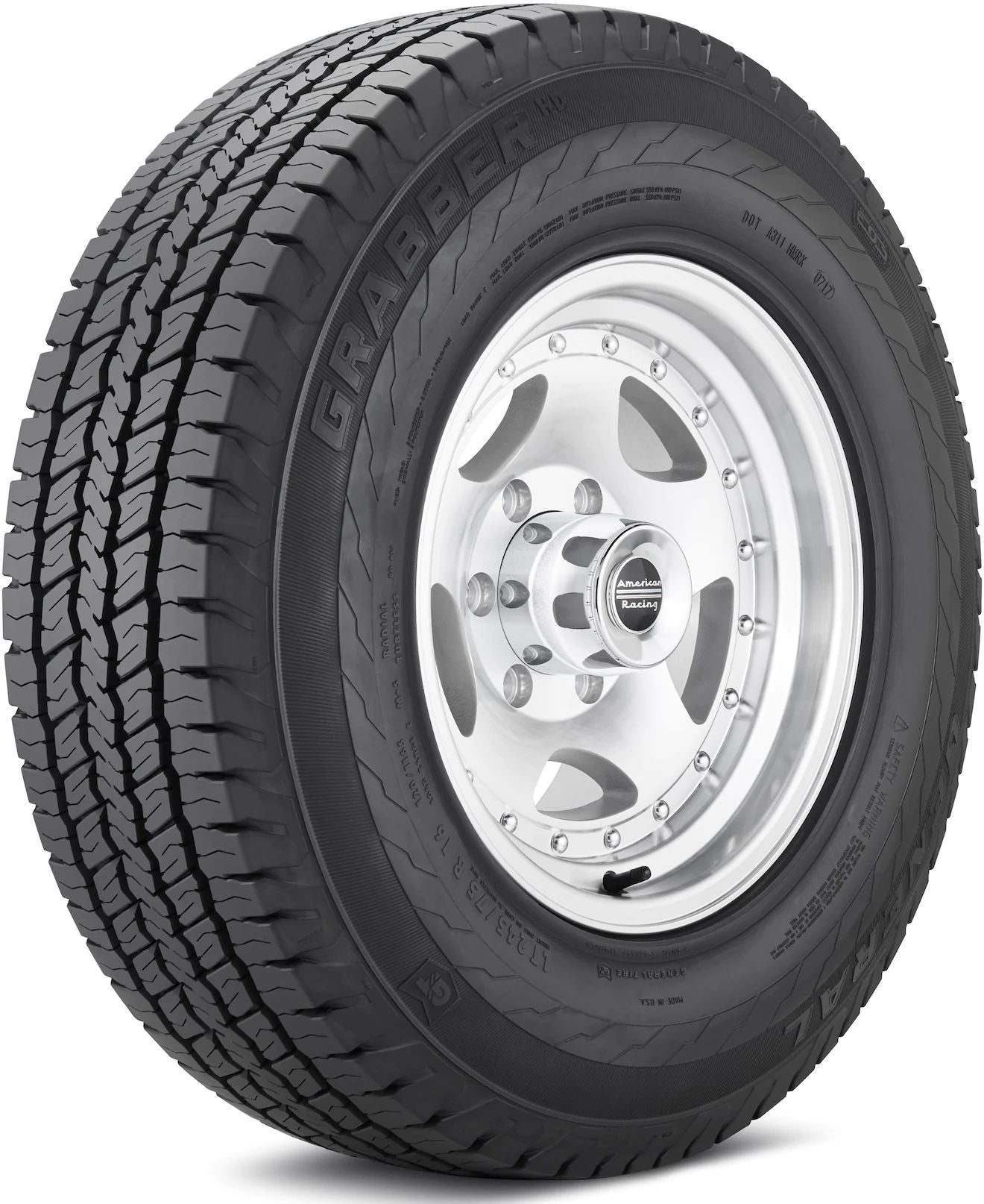 LT 235/65R16 LRE 121/119R GENERAL GRABBER HD VAN ALL-SEASON TIRES (M+S)