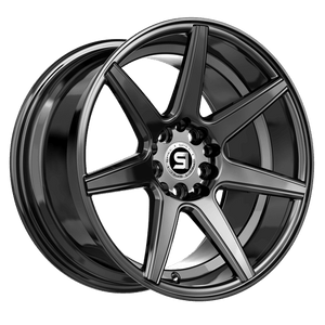 SPEC-1 RACING SP-73GB GLOSS BLACK WHEELS | 18X8 | 5X112/5X114.3 | OFFSET: 38MM | CB: 73.1MM