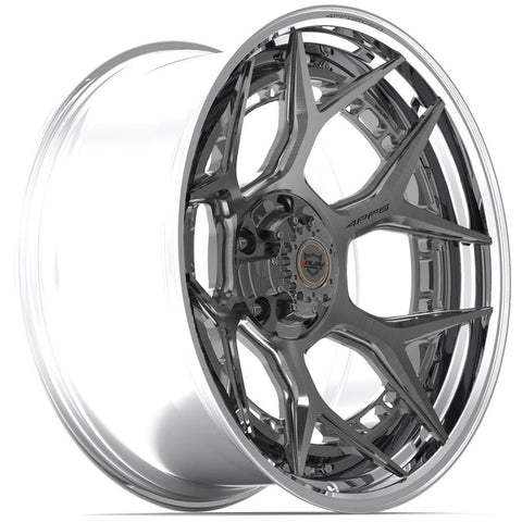 4PLAY 4PF6 BRUSHED WITH TINTED CLEAR CENTER AND POLISHED BARREL WHEELS | 24X14 | 6X135/6X139.7 | OFFSET: -76MM | CB: 106.1MM