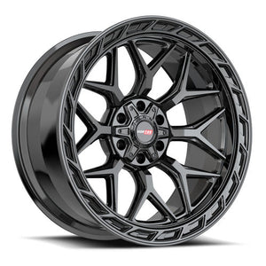 VORTEK VRP-504GB GLOSS BLACK WHEELS | 20X10 | 6X135/6X139.7 | OFFSET: -18MM | CB: 106.1MM