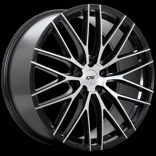 DAI RENNSPORT GLOSS BLACK MACHINED FACE WHEELS | 17X7 | 5X114.3 | OFFSET: 45MM | CB: 73.1MM