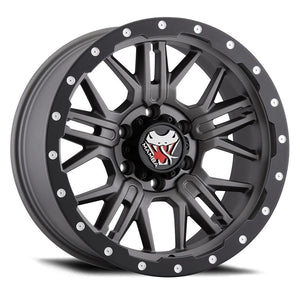 MAMBA M25 MATTE GREY WITH BLACK LIP EDGE WHEELS | 20X9 | 5X150 | OFFSET: 12MM | CB: 110.1MM