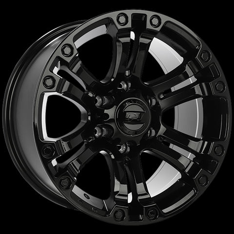 DAI CRUSHER GLOSS BLACK WHEELS | 17X9 | 6X139.7 | OFFSET: 20MM | CB: 108.1MM