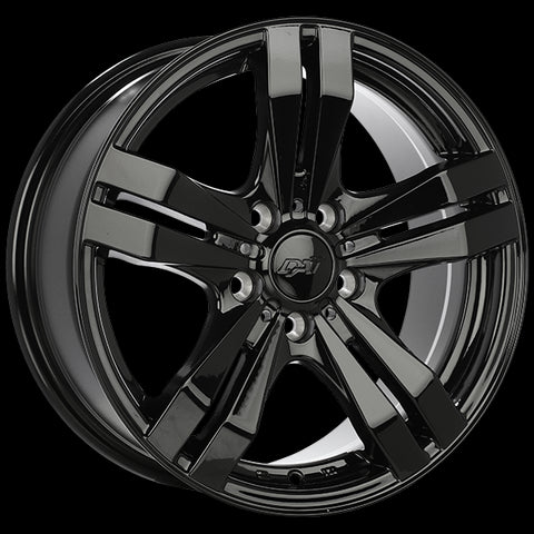 DAI TARGET GLOSS BLACK WHEELS | 15X6.5 | 4X100 | OFFSET: 38MM | CB: 54.1MM