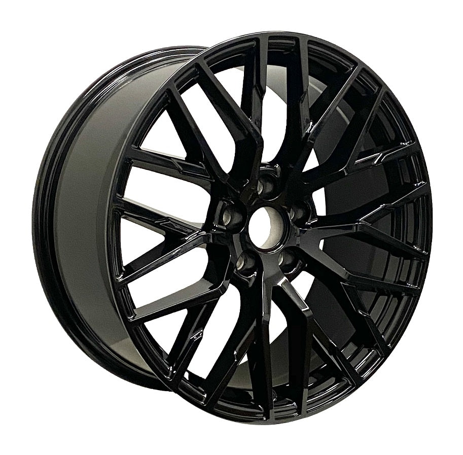 RAC REPLICA A20 GLOSS BLACK WHEELS | 21X9.5 | 5X112 | OFFSET: 25MM | CB: 66.5MM