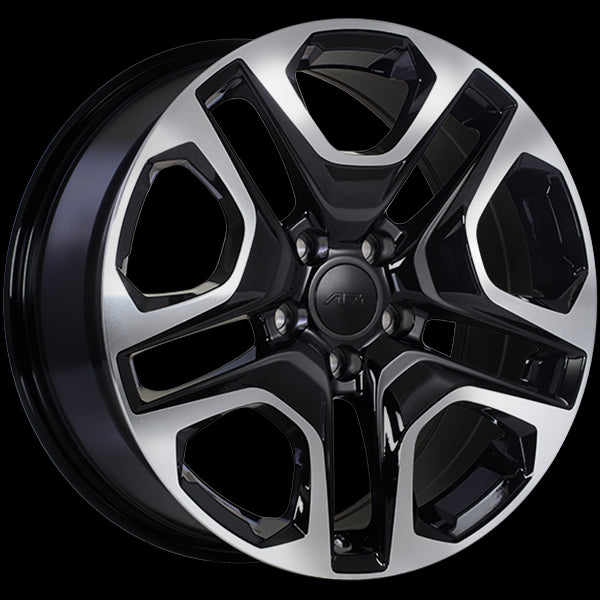 ART REPLICA 178 GLOSS BLACK MACHINED FACE WHEELS | 18X8 | 5X114.3 | OFFSET: 40MM | CB: 60.1MM