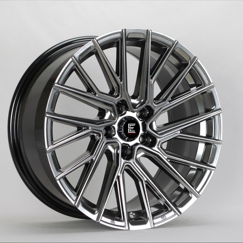 EVOLUTION TC15 HYPER BLACK WHEELS | 17X7.5 | 5X114.3 | OFFSET: 35MM | CB: 73.1MM