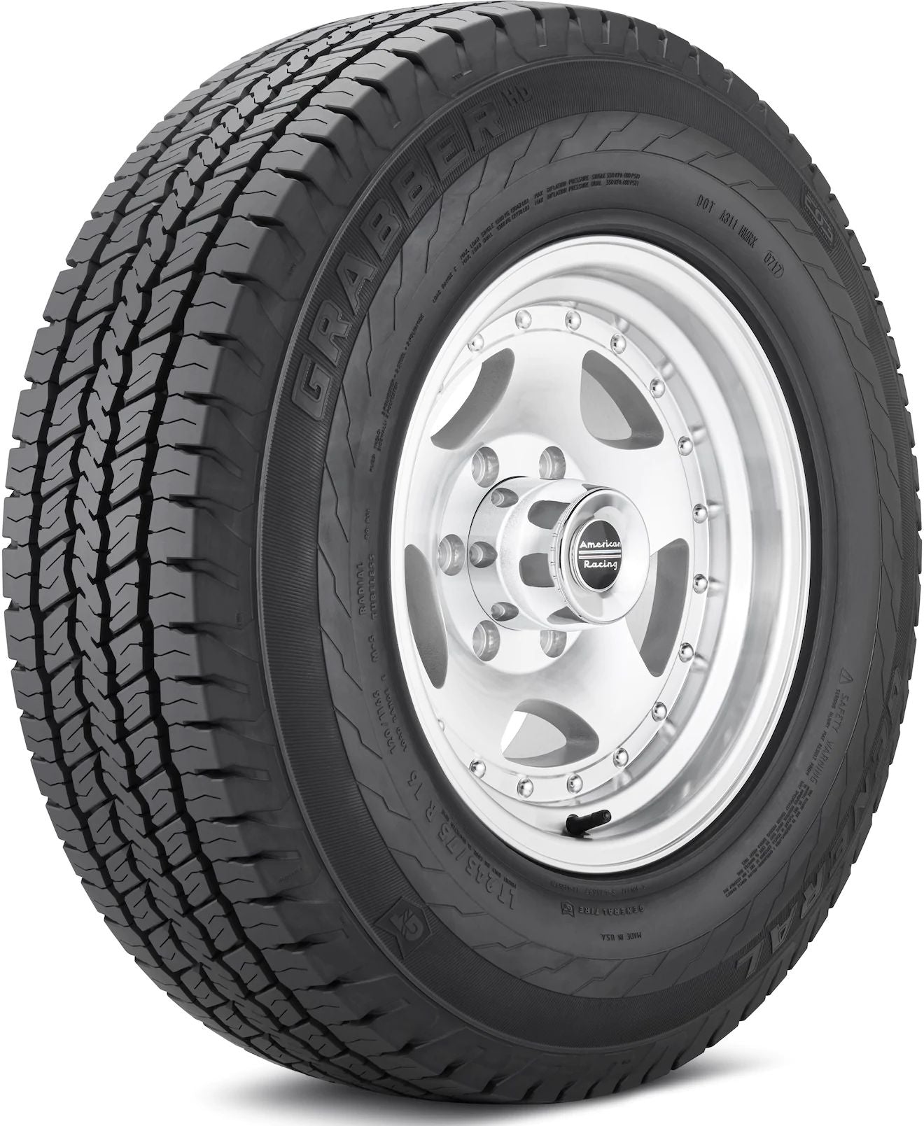 LT 245/70R17 LRE 119/116R GENERAL GRABBER HD ALL-SEASON TIRES (M+S)